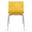  Ensemble de 2 chaises d'appoint jaunes
