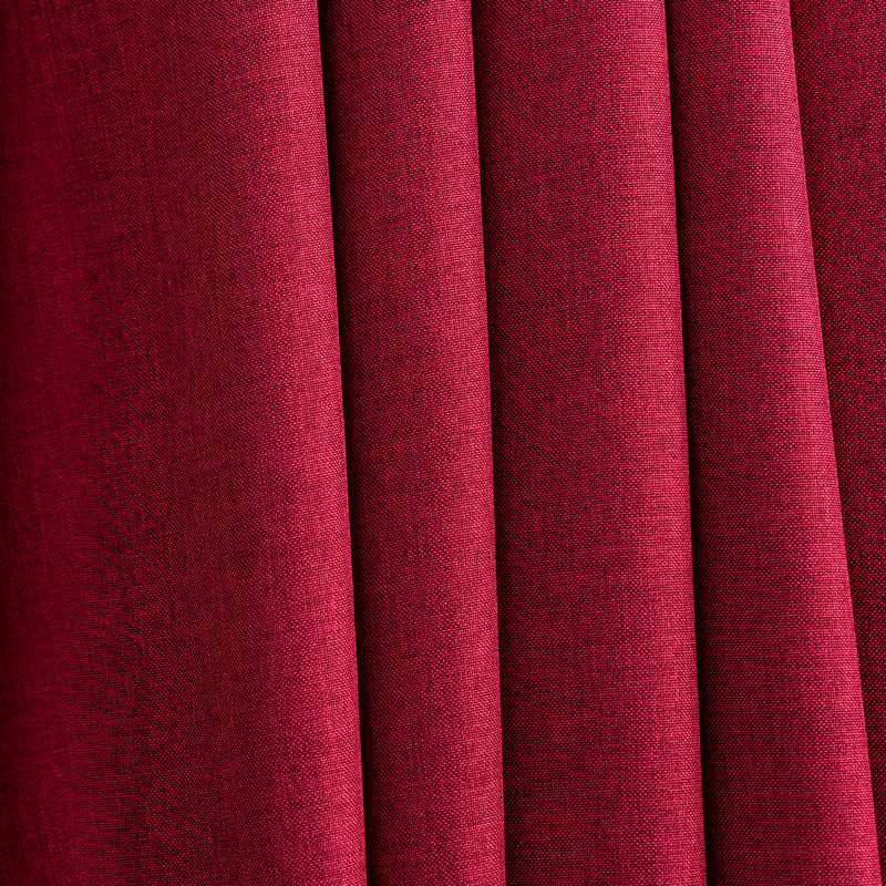 2-Piece Opaque Polyester Swag Window Valance, Red, 62" W x 54" L