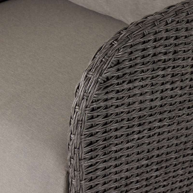 Geneva Outdoor Swivel Lounge Chair, Venao Charcoal, Vingtage Coal, Olefin