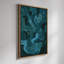 «Deep Teal», abstrait géométrique Mid Century Modern Shapes, composition minimaliste, impression encadrée-1098912607-1098912606