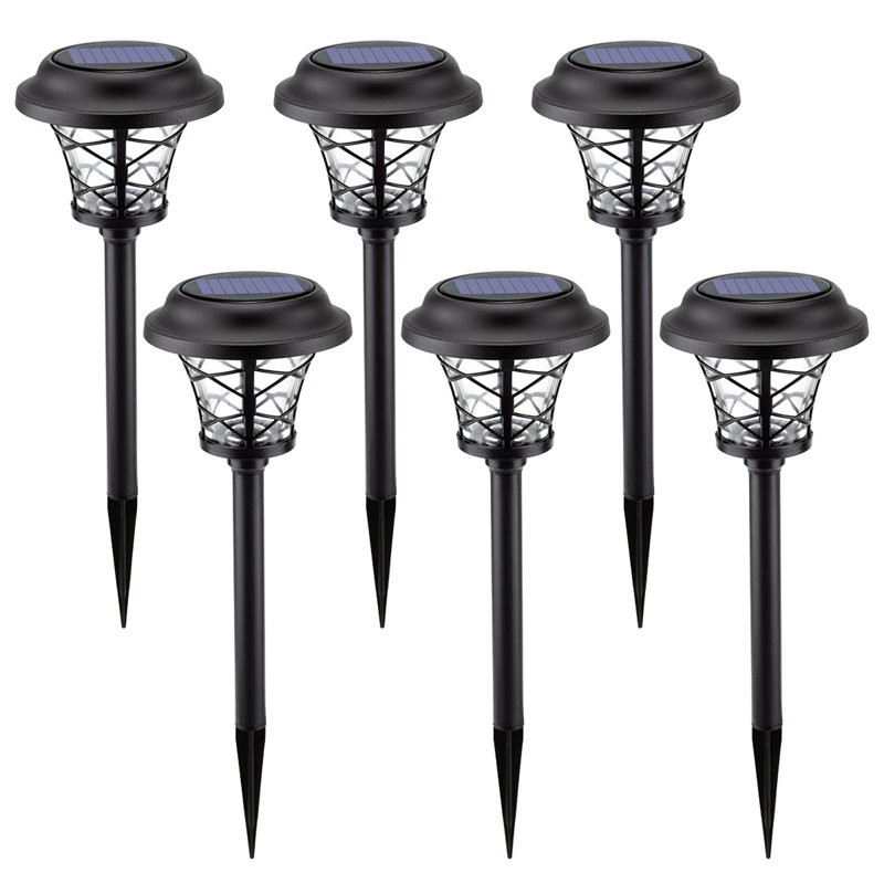 Black Solar Powered Integrated LED Pathway Light Multipack