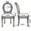 Ensemble de 2 chaises d'appoint rembourrées en mélange de coton avec cadres en bois massif, sièges de salle à manger vert classique pour la cuisine, le salon ou le restaurant, style champêtre