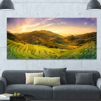 Rice Fields on Terraced Panorama'Photograph
