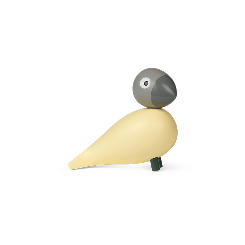 Year Bird Bella 2025 - H4.9" cream/grey