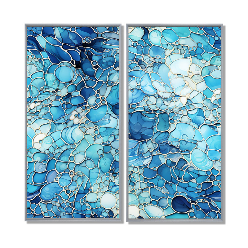 Chritine - Large Boho Mosaic, reproduction d'art sur toile, H 40 po x l 40 po, Reproduction encadrée sans passe-partout