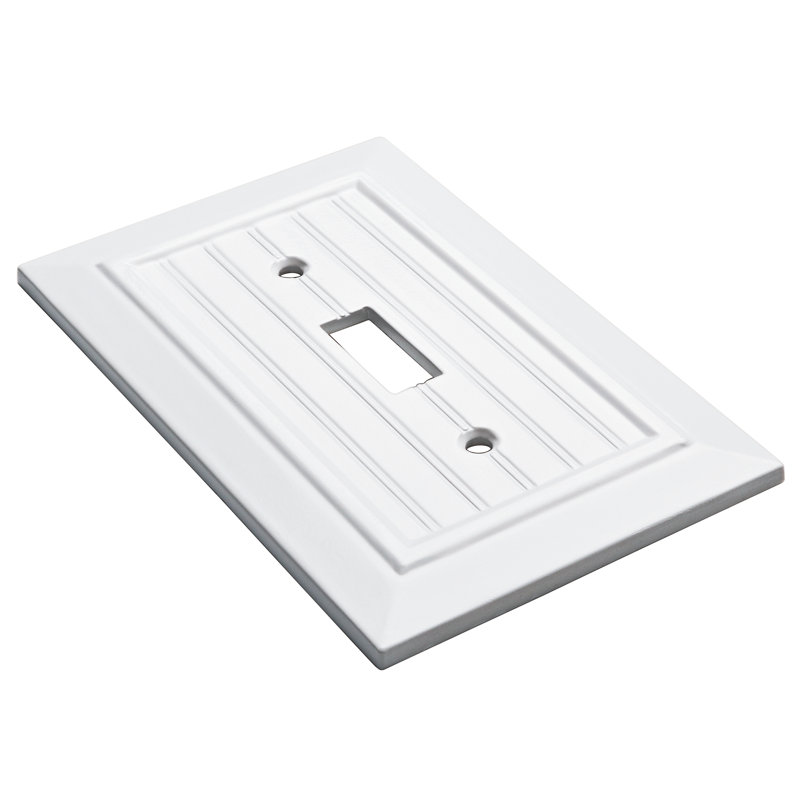 Classic Beadboard 1-Gang Toggle Light Switch Wall Plate