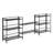 Edwin 81.5"W Adjustable Folding Metal Shelving Unit-91084315
