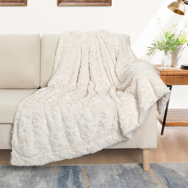 Throw Blanket, Cream White