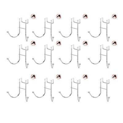 Crochets de suspension chromés au-dessus de la porte YBM, 10 crochets en acier inoxydable pour suspendre les vêtements, serviettes, sacs, manteaux, paquet de 1, 2565 
