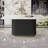 69 Inch Rectangular Faux Marble Dining Table, Black Wave Metal Base With Gold Trim, Seats 4-6 For Kitchen & Dining Room