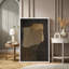 Abstrait, art de bloc brun foncé, photos de salon, impression sur toile encadrée-128131886-128131889