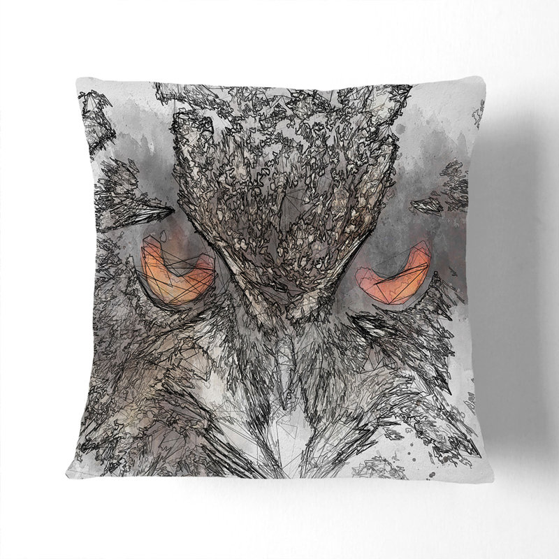 Square Cushion, Black, 55cm H x 55cm W x 20cm D