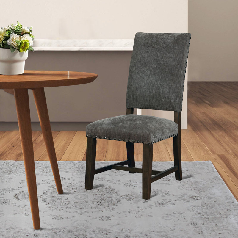 Milton 19.5'' H Upholstered Side Chair, Gray