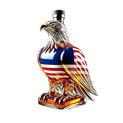 Bouteille d'eau 350 ml 250e anniversaire décanteur à whisky soufflé à la main bouteille en verre borosilicaté bouchon sans plomb décoration de bar cadeau pour hommes