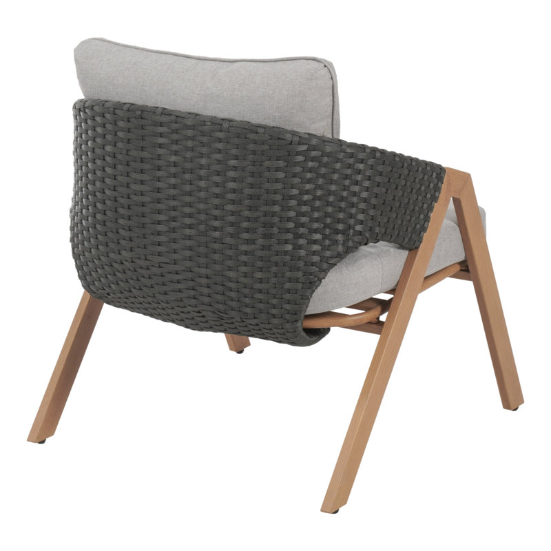 Chaise de patio avec coussins (ensemble de 2), Gray
