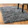 Handmade Flokati Wool Black/White Area Rug