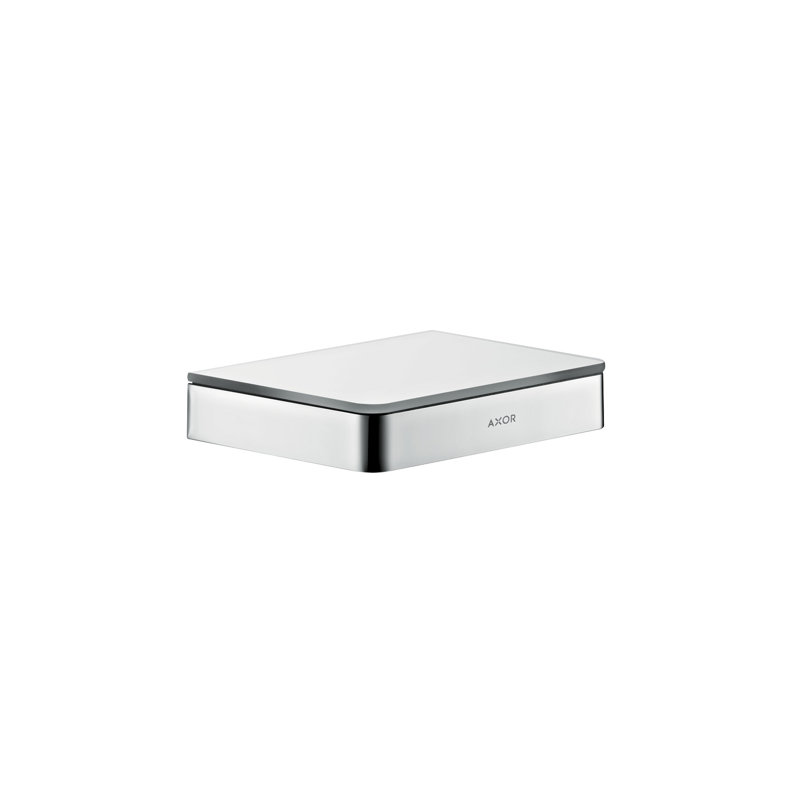 AXOR Universal Softsquare Shelf 12", Chrome, 1.2" H x 5.9" W x 4.3" D