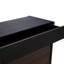 Armoire à chaussures réglable 32,5 po à 58,8 po avec 1 tiroir, coin à 90 degrés pour le salon, le couloir, l'entrée, la rotation du tiroir extensible noir et noyer, la pièce, le couloir, le vestibule foncé