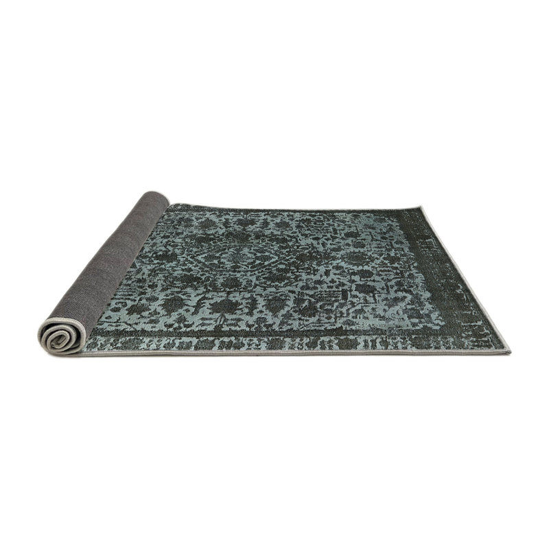 Tapis oriental bleu, Rond 6 pi