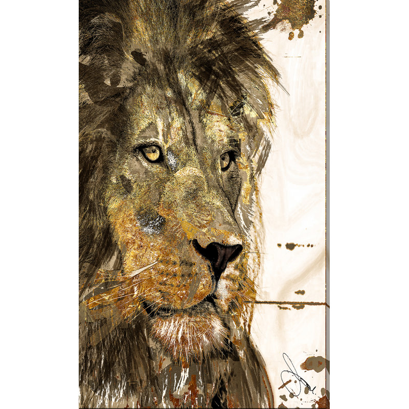 «Leo», impression sur toile, H 48 po x l 28 po x P 1,5 po, Toile tendue