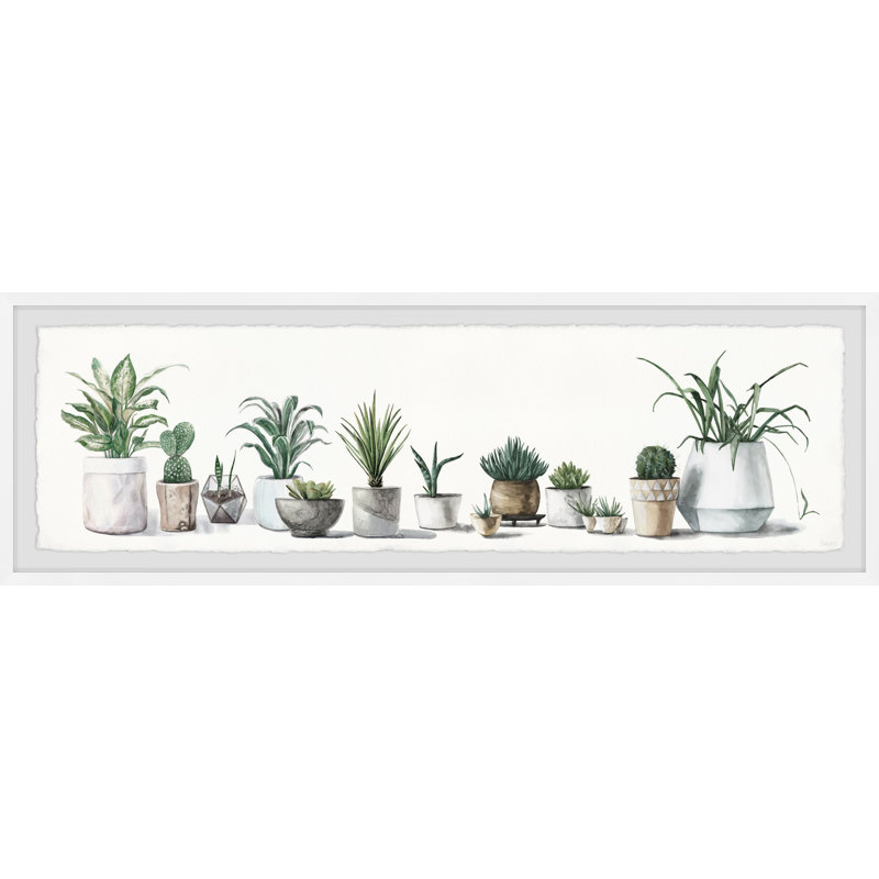 Tropical Gardens by Parvez Taj - Single Picture Frame Painting, 25cm H x 76cm W