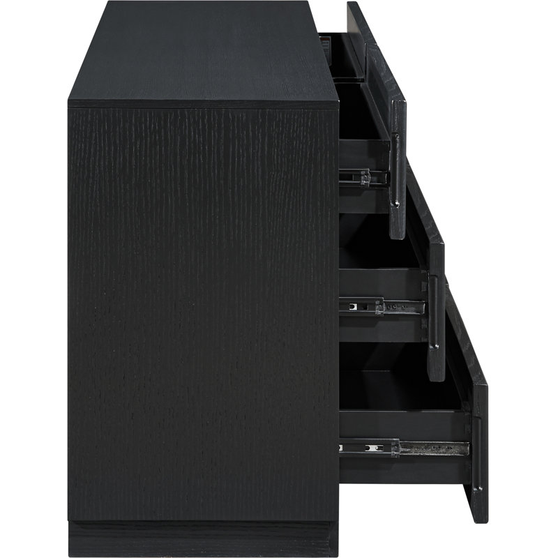 Commode tissée, Noir, noir, noir, noir
