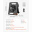 Lanterne solaire rechargeable 10000Mah à DEL 7 pouces sans fil 4W