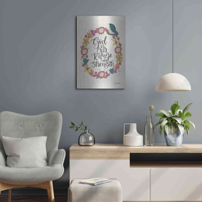 «God Is Our Refuge» par L. Larson, art mural en métal