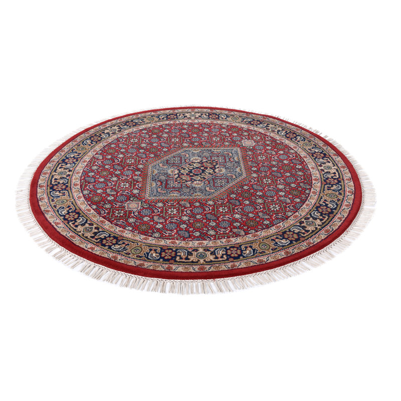 Round Oriental Wool Hand Woven Area Rug, Round 200cm