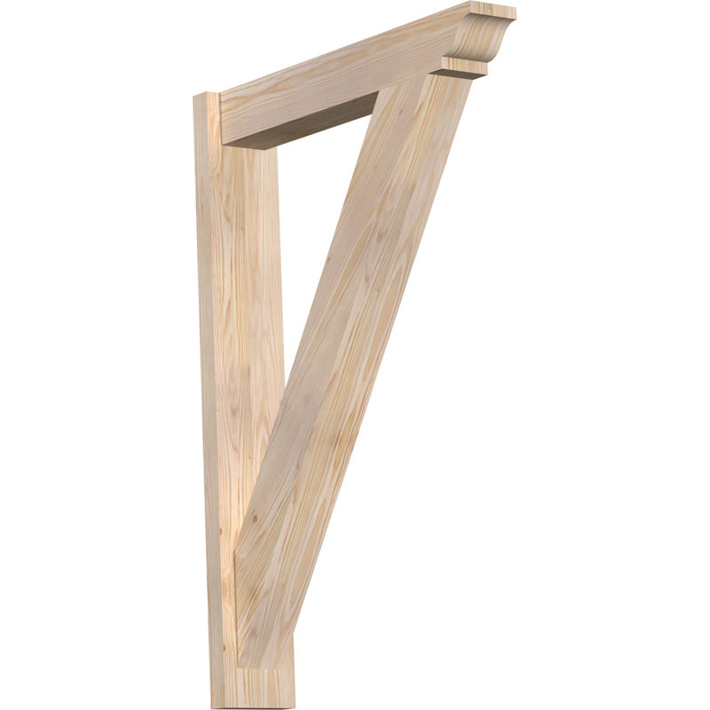 Persienne traditionnelle en bois rustique, Sapin Douglas de 5 1/2 po (lisse), P 28 po x H 40 po 