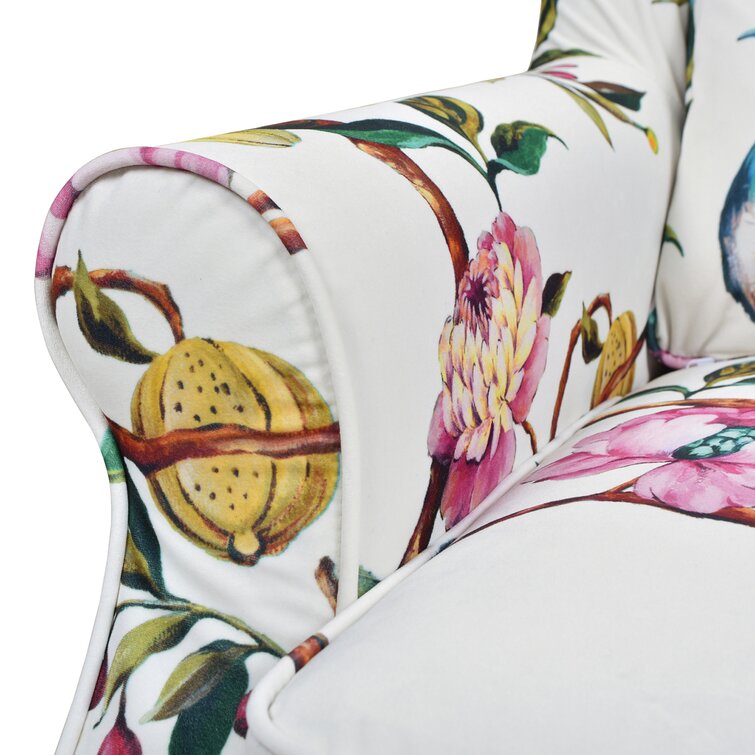 Finlandia Baroque Versace Style Fabric Armchair