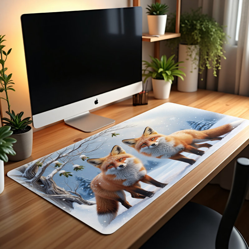 Polyester Desk Pad, 14.4x12.1