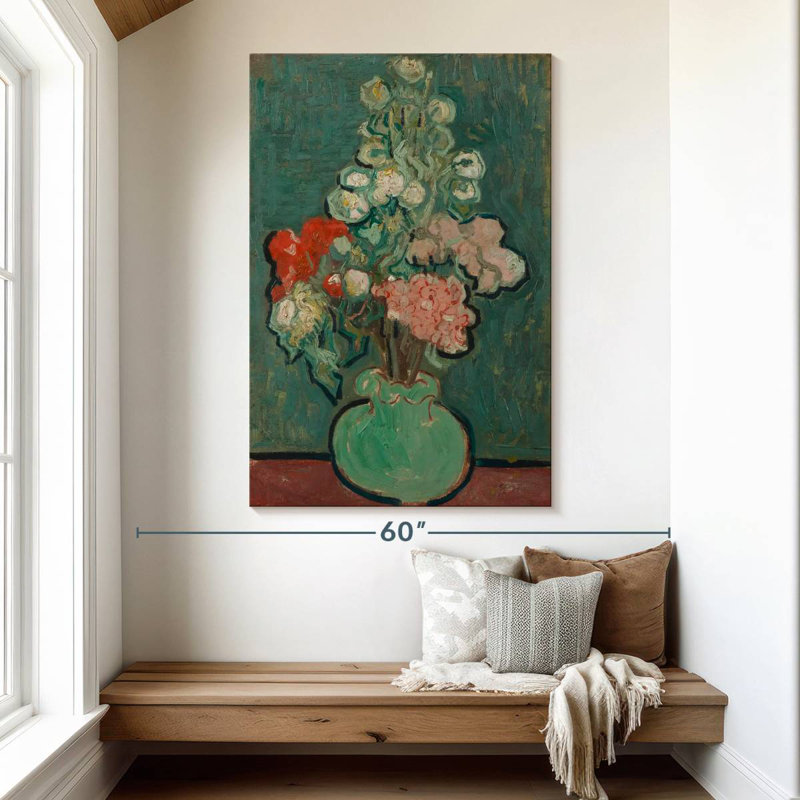 Vase de fleurs Harnek 1890, H 51 po x l 34 po