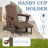 HDPE Foldable Adjustable Outdoor Adirondack Chair With Ottoman and Double Cup Holder-139131059