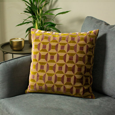 Empire Geometric Square Cushion