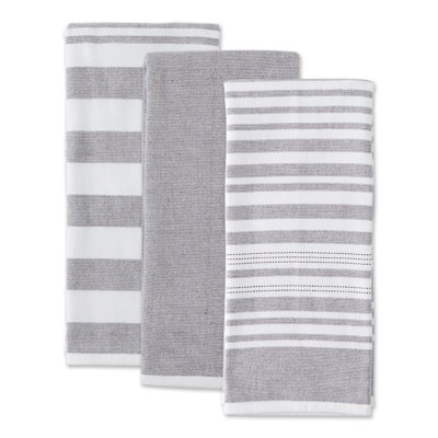 Cotton Stripe Waffle Tea Towel Kitchen Towel
