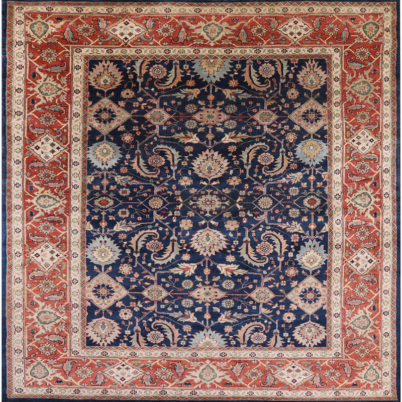 Delray Oriental Indoor Rug, Square 4'