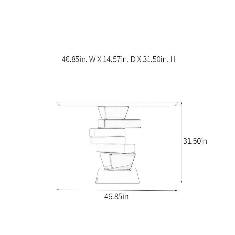 Modern Art Console Table