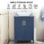 Ensemble de meuble-lavabo simple 24 po bleu-1933596326