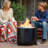 Black Stainless Steel Wood Burning Fire Pit-113941480
