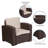 Alderman Faux Rattan Chair with All-Weather Cushion-714059139