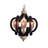 Suspended luminaire with adjustable chain