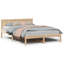 Bed Frame with Headboard Solid Pine Wood-1651658006-1651658088