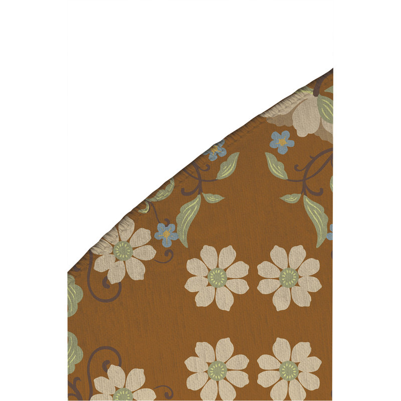 Tapis d'extérieur Millie, Brun, Rond 5 pi