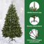 Artificial Christmas Tree with Stand Green PVC and Metal-1960690914