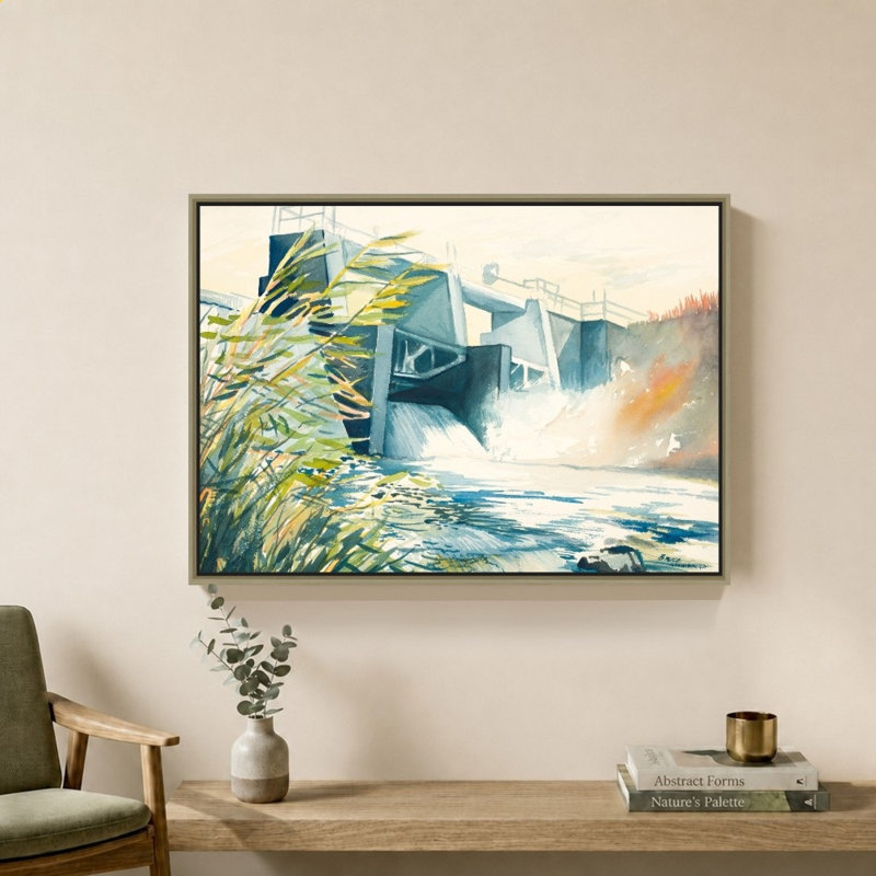 «Industrial Dam» par Bruce Nawrocke - Impression sur toile