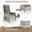 Outdoor Lounge Chair with Ottoman-1107382393