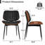 Élégantes chaises de salle à manger en similicuir: chaises d'appoint élégantes pour les salles à manger, les cuisines et les espaces de vie-109423021-109423025