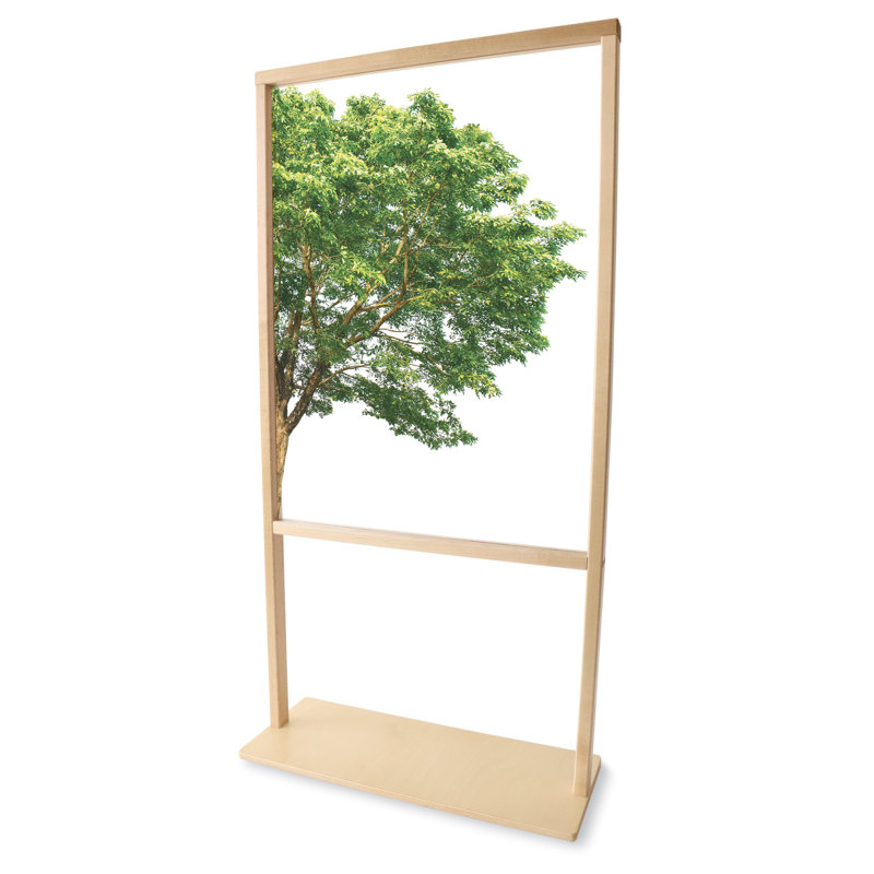 Nature View Clear Classroom Divider