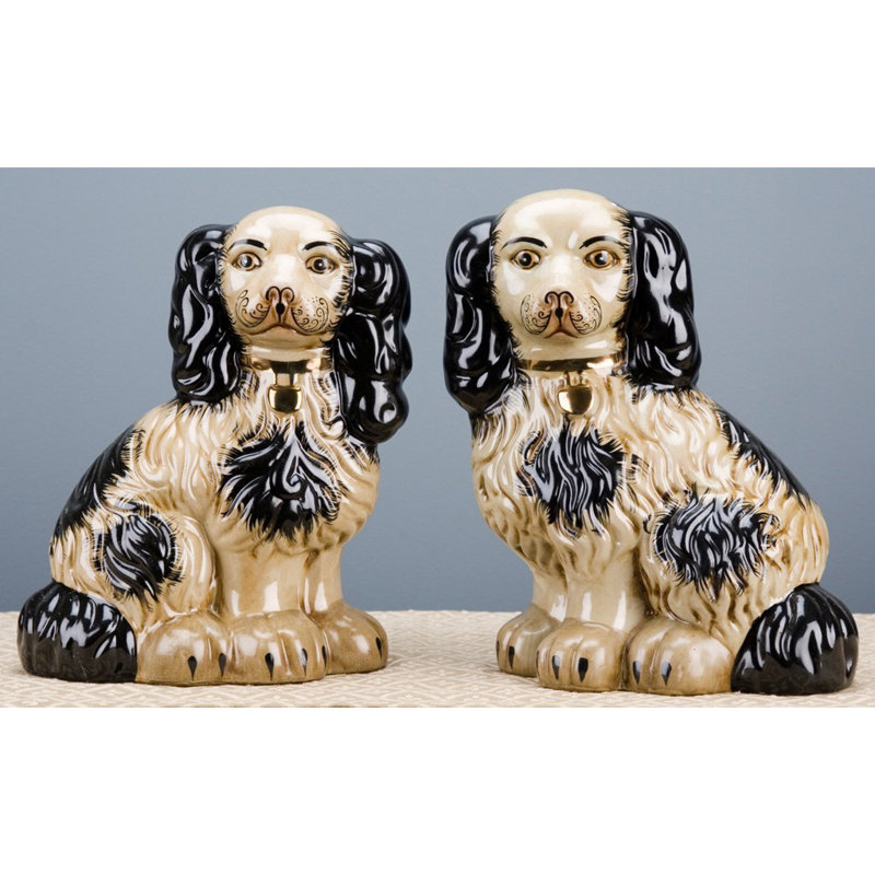 Animals Figurines & Sculptures, Cream/Black